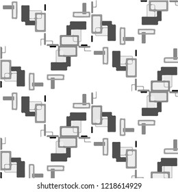 Abstract vector monochrome background. Halftone illustration pattern