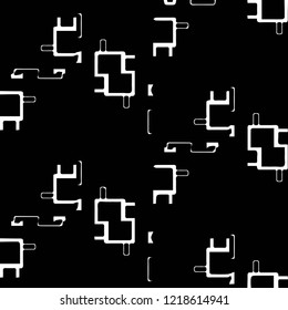 Abstract vector monochrome background. Halftone illustration pattern