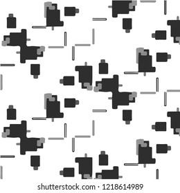 Abstract vector monochrome background. Halftone illustration pattern