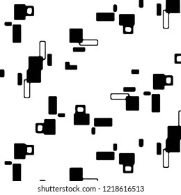 Abstract vector monochrome background. Halftone illustration pattern