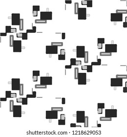 Abstract vector monochrome background. Halftone illustration pattern