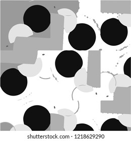 Abstract vector monochrome background. Halftone illustration pattern