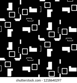 Abstract vector monochrome background. Halftone illustration pattern