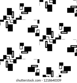 Abstract vector monochrome background. Halftone illustration pattern