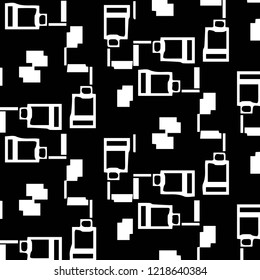Abstract vector monochrome background. Halftone illustration pattern