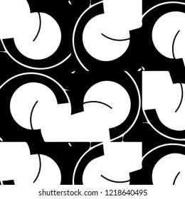 Abstract vector monochrome background. Halftone illustration pattern
