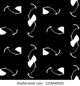 Abstract vector monochrome background. Halftone illustration pattern