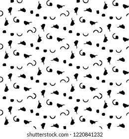 Abstract vector monochrome background. Halftone illustration pattern