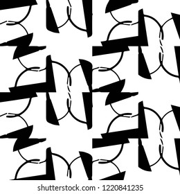 Abstract vector monochrome background. Halftone illustration pattern