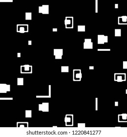 Abstract vector monochrome background. Halftone illustration pattern