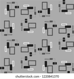 Abstract vector monochrome background. Halftone illustration pattern