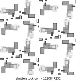 Abstract vector monochrome background. Halftone illustration pattern