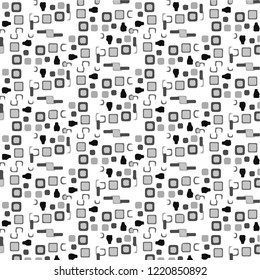 Abstract vector monochrome background. Halftone illustration pattern