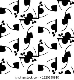 Abstract vector monochrome background. Halftone illustration pattern