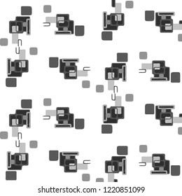 Abstract vector monochrome background. Halftone illustration pattern