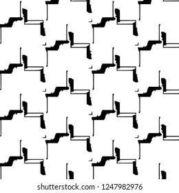 Abstract vector monochrome background. Halftone illustration pattern