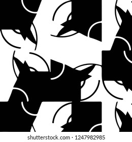 Abstract vector monochrome background. Halftone illustration pattern