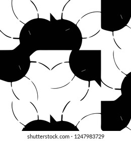 Abstract vector monochrome background. Halftone illustration pattern