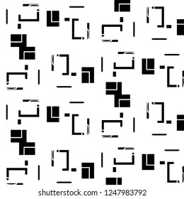 Abstract vector monochrome background. Halftone illustration pattern
