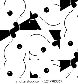Abstract vector monochrome background. Halftone illustration pattern