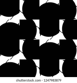 Abstract vector monochrome background. Halftone illustration pattern