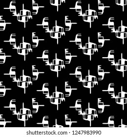 Abstract vector monochrome background. Halftone illustration pattern