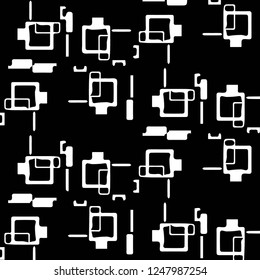 Abstract vector monochrome background. Halftone illustration pattern