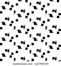 Abstract vector monochrome background. Halftone illustration pattern