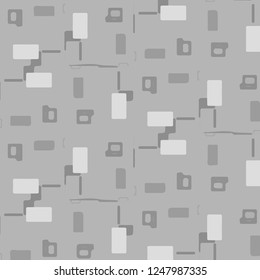 Abstract vector monochrome background. Halftone illustration pattern