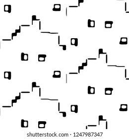 Abstract vector monochrome background. Halftone illustration pattern
