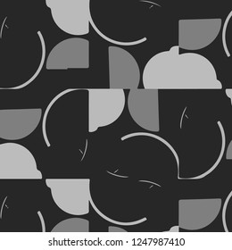 Abstract vector monochrome background. Halftone illustration pattern