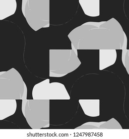 Abstract vector monochrome background. Halftone illustration pattern