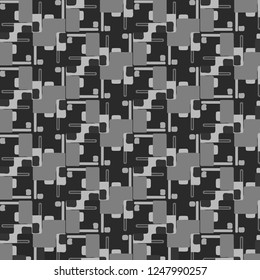 Abstract vector monochrome background. Halftone illustration pattern