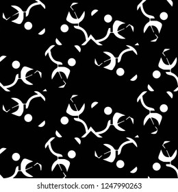 Abstract vector monochrome background. Halftone illustration pattern