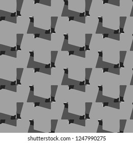 Abstract vector monochrome background. Halftone illustration pattern