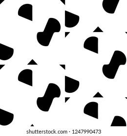 Abstract vector monochrome background. Halftone illustration pattern