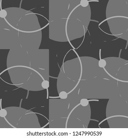 Abstract vector monochrome background. Halftone illustration pattern