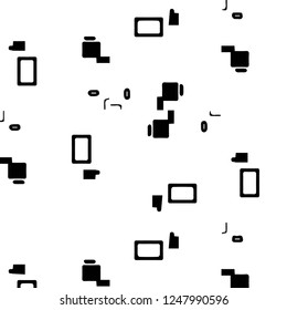 Abstract vector monochrome background. Halftone illustration pattern