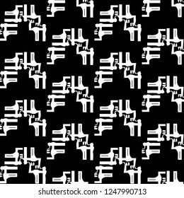 Abstract vector monochrome background. Halftone illustration pattern