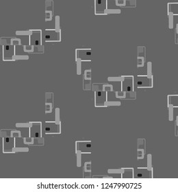 Abstract vector monochrome background. Halftone illustration pattern
