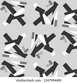 Abstract vector monochrome background. Halftone illustration pattern