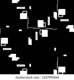 Abstract vector monochrome background. Halftone illustration pattern