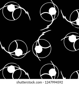 Abstract vector monochrome background. Halftone illustration pattern