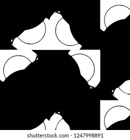 Abstract vector monochrome background. Halftone illustration pattern