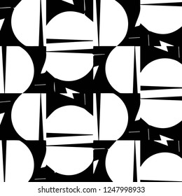 Abstract vector monochrome background. Halftone illustration pattern