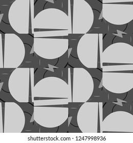 Abstract vector monochrome background. Halftone illustration pattern