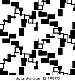 Abstract vector monochrome background. Halftone illustration pattern