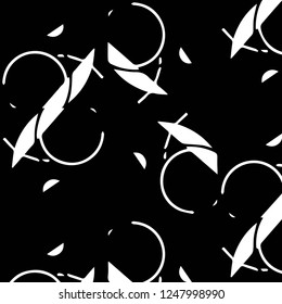 Abstract vector monochrome background. Halftone illustration pattern