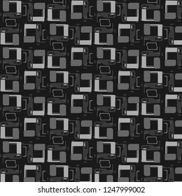 Abstract vector monochrome background. Halftone illustration pattern