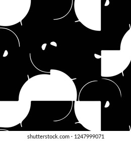 Abstract vector monochrome background. Halftone illustration pattern
